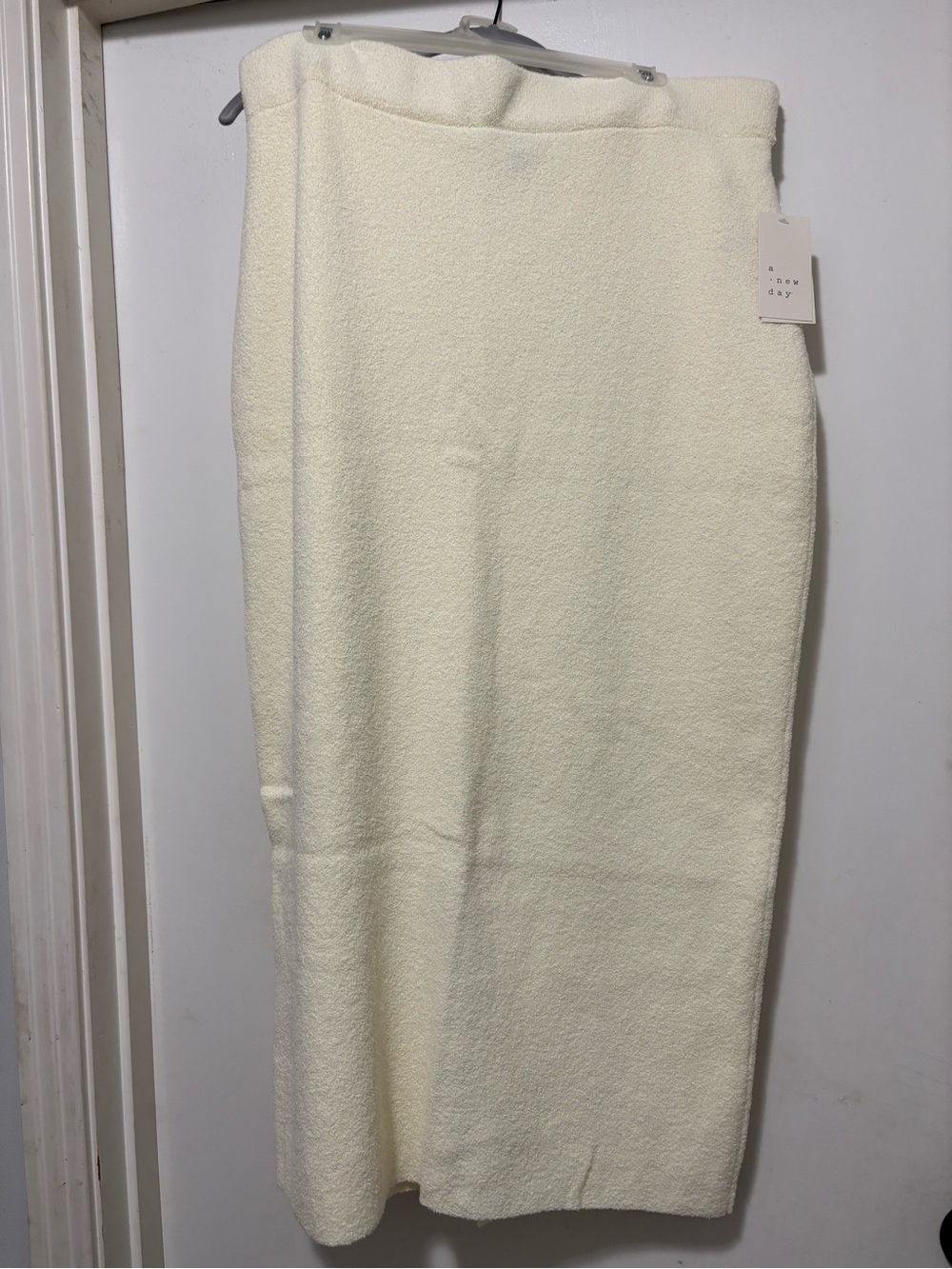 a new day Cream Bouclé Pencil Skirt